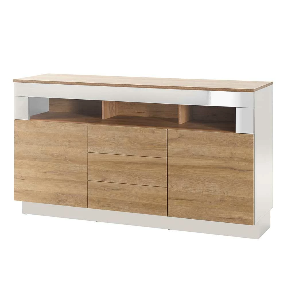 Billig 😀 149x85x43 Design Sideboard Mit Offenem Fach - Dailin ✔️ 1 Billig 😀 149x85x43 Design Sideboard Mit Offenem Fach - Dailin ✔️