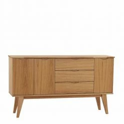 Budget ✔️ 150 Cm Breites Holz Sideboard In Eiche - Number 🔔