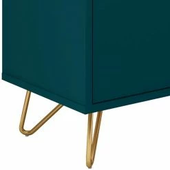 Beste Bewertungen von 😉 150x70x40 Sideboard In Petrol Mit Hairpin Legs - Addictet ✨ -Reanna Shop 150x70x40 sideboard in petrol mit hairpin legs in gold aus metall addictet 05