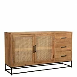 Besorgen ⌛ 150x80x35 Sideboard Aus Holz & Rattan - Lazianus ⭐