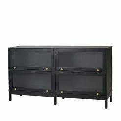 Schlussverkauf 😍 150x81x41 Sideboard Vitrine Mit Vier Klappen - Alida 😍