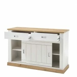 Besorgen 🔔 150x95x50 Landhaus Kommode Mit Schiebetüren - Helkaska 🌟 -Reanna Shop 150x95x50 landhaus kommode mit schiebetueren und zwei schubladen helkaska 02