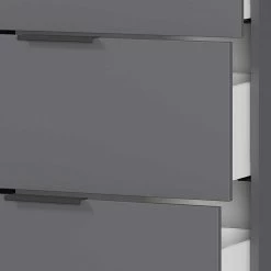 Angebote 🎁 151x98x40 Hohe Kombi-Kommode In Dunkelgrau - Lurys ⭐ 11 Angebote 🎁 151x98x40 Hohe Kombi-Kommode In Dunkelgrau - Lurys ⭐ -Reanna Shop 151x98x40 hohe kombi kommode in dunkelgrau mit wildeiche dekor lurys 05