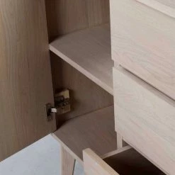 Großhandel 😉 152 Cm Breites Sideboard In White Wash - Navassa ⌛ 11 Großhandel 😉 152 Cm Breites Sideboard In White Wash - Navassa ⌛ -Reanna Shop 152 cm breites sideboard in white wash mit eiche furniert navassa 05