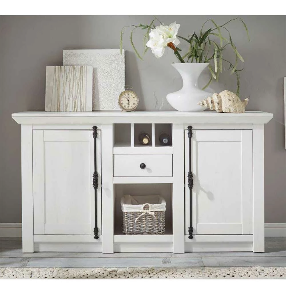 Angebote ✨ 152x83 Cm Landhaus Anrichte In Weiß - Chelles 👏 3 Angebote ✨ 152x83 Cm Landhaus Anrichte In Weiß - Chelles 👏 – Bild 3