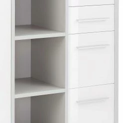 Billig 🧨 156x111x40 Hohes Sideboard Fürs Büro - Tederana ❤️ -Reanna Shop 156x111x40 hohes sideboard fuers buero in weiss grau viel stauraum fuer ordner tederana 04