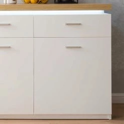 Aktion 😍 156x83x44 Sideboard Mit LED Licht - Caldri 😉 9 Aktion 😍 156x83x44 Sideboard Mit LED Licht - Caldri 😉 -Reanna Shop 156x83x44 sideboard mit led licht in weiss wildeiche dekor caldri 03