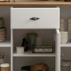 Coupon 🤩 157x91x45 Landhaus Kommode In Weiß & Eiche - Henry 🔥 -Reanna Shop 157x91x45 landhaus kommode in weiss eiche aus massivholz henry 05