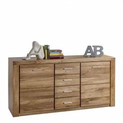 Rabatt 🛒 158x80x40 Holz Sideboard Aus Wildeiche - Maila ⌛