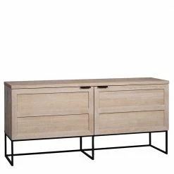 Bestpreis 🎁 160x75x41 White Wash Kommode Aus Eiche - Myras I 🔥