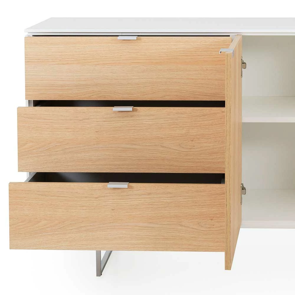 Blitzangebot 🔔 160x77x43 Scandi Kombikommode Mit Bügelfüßen - Lysdanu ⌛ 5 Blitzangebot 🔔 160x77x43 Scandi Kombikommode Mit Bügelfüßen - Lysdanu ⌛ – Bild 5