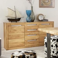 Blitzangebot 🌟 160x82x44 Massives Sideboard Aus Wildeiche Bianco - Jiango ❤️ 7 Blitzangebot 🌟 160x82x44 Massives Sideboard Aus Wildeiche Bianco - Jiango ❤️ -Reanna Shop 160x82x44 massives sideboard aus wildeiche bianco mit 4 schubladen 2 tueren jiango 02