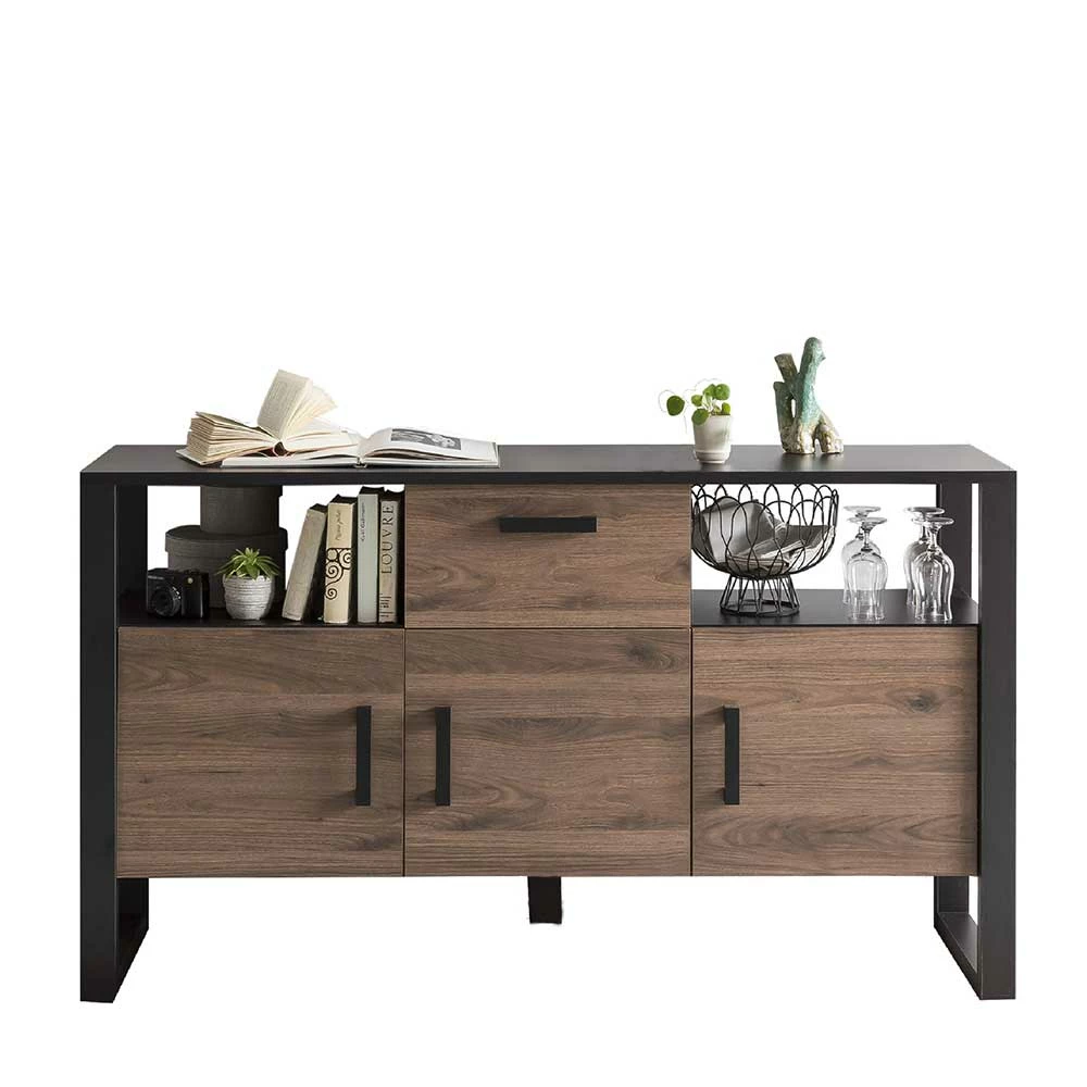 Bestes Angebot 🌟 160x90x45 Sideboard Mit Zwei Offenen Fächern - Dudleys 🎁 4 Bestes Angebot 🌟 160x90x45 Sideboard Mit Zwei Offenen Fächern - Dudleys 🎁 – Bild 4