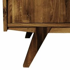 Besorgen ✨ 160x90x50 Sideboard In Nussbaumfarben Lackiert - Nadelle 🎁 -Reanna Shop 160x90x50 sideboard in nussbaumfarben lackiert aus wildeiche massivholz nadelle 02