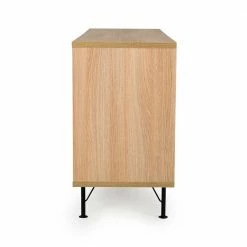 Coupon ⭐ 164cm Skandi Sideboard In Weiß & Eiche - Xando 🎉 -Reanna Shop 164cm skandi sideboard in weiss eiche mit metallgestell xando 02