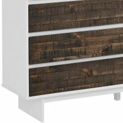 Schlussverkauf 🥰 165x68x35 Sideboard In Weiß & Kiefer Dunkel - Chihu 😉 -Reanna Shop 165x68x35 sideboard in weiss kiefer dunkel skandi design chihu 04