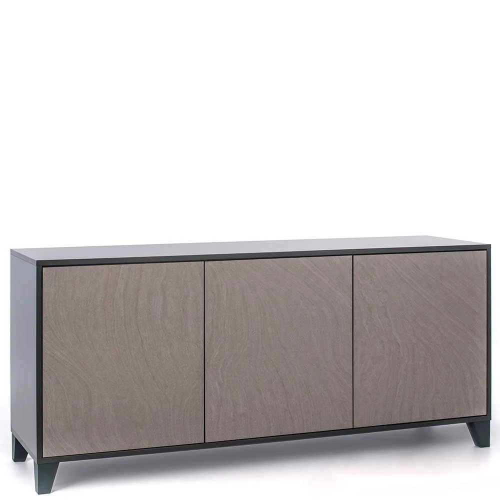 Am billigsten ✨ 165x76x47 3-türiges Sideboard Mit Front Hellgrau - Nashville 🥰 2 Am billigsten ✨ 165x76x47 3-türiges Sideboard Mit Front Hellgrau - Nashville 🥰 – Bild 2