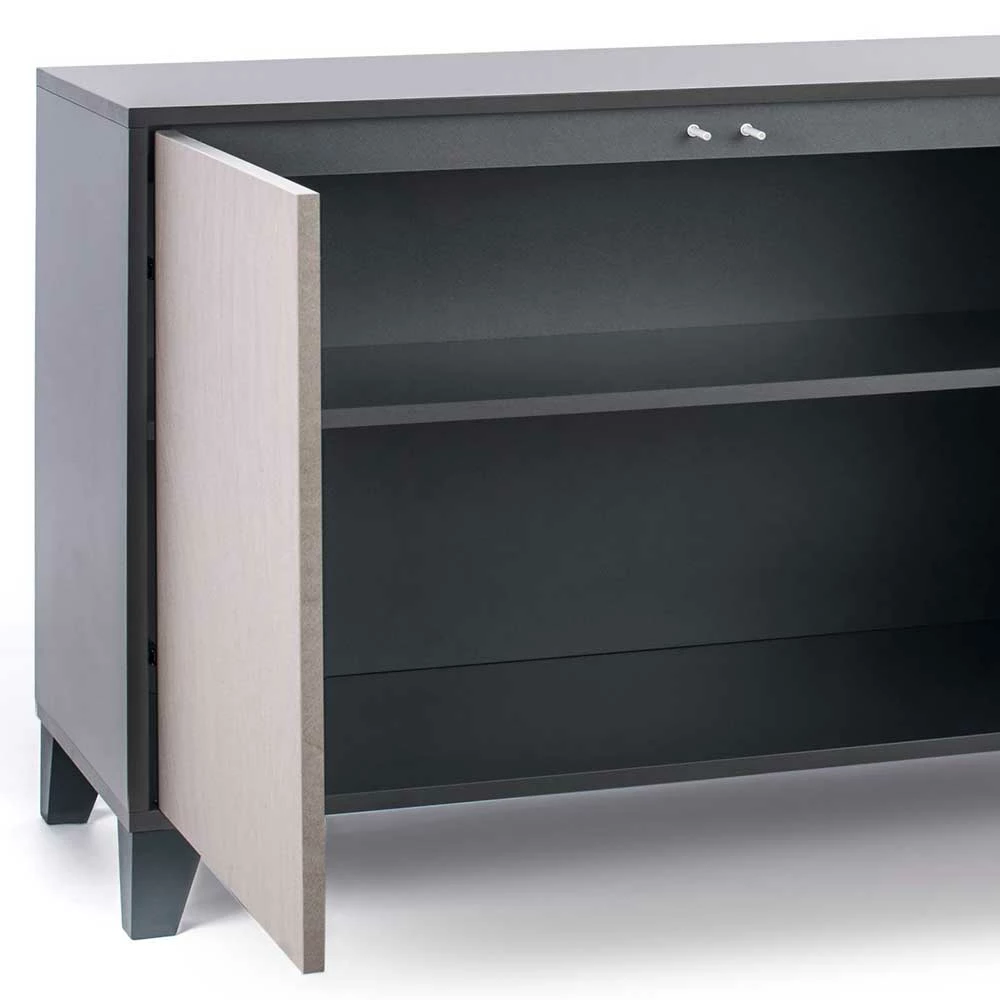 Am billigsten ✨ 165x76x47 3-türiges Sideboard Mit Front Hellgrau - Nashville 🥰 4 Am billigsten ✨ 165x76x47 3-türiges Sideboard Mit Front Hellgrau - Nashville 🥰 – Bild 4