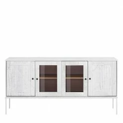 Beste Bewertungen von 😀 165x80x35 Sideboard Aus Holz & Metall - Ejeliva 🎉 -Reanna Shop 165x80x35 sideboard aus holz metall in weiss creme ejeliva 02