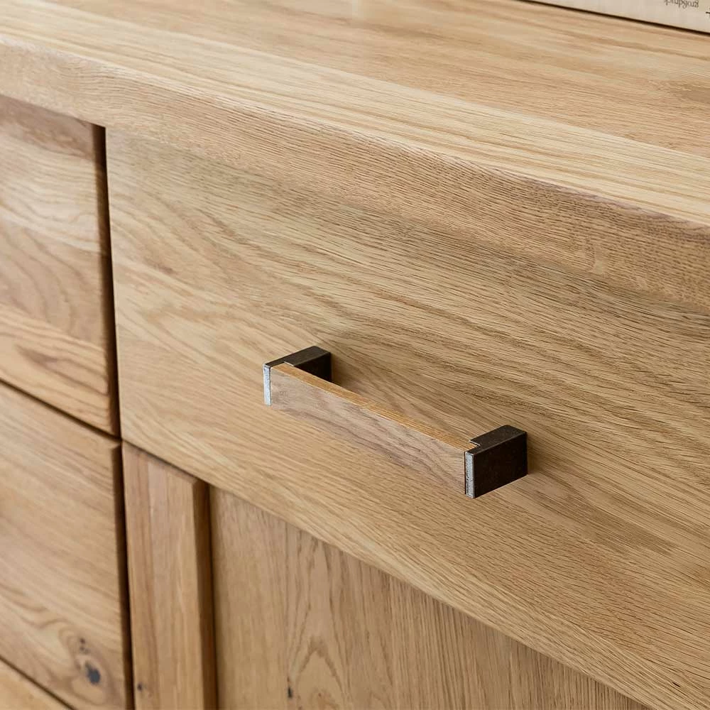 Billig ⌛ 165x87x44 Sideboard In Asteiche Auf Sockel - Zamron 💯 6 Billig ⌛ 165x87x44 Sideboard In Asteiche Auf Sockel - Zamron 💯 – Bild 6