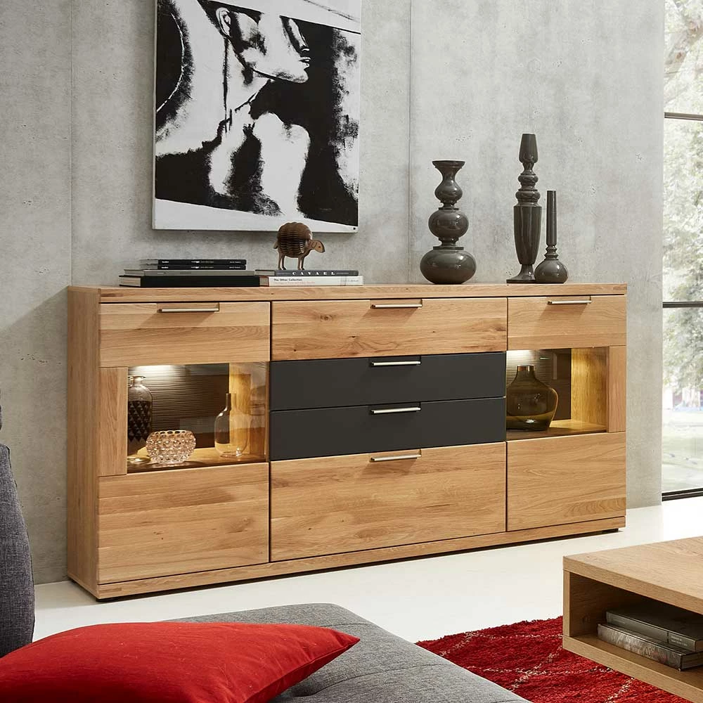 Coupon 🛒 165x94x42 Sideboard Mit Glas & LED - Jalzico ❤️ 2 Coupon 🛒 165x94x42 Sideboard Mit Glas & LED - Jalzico ❤️ – Bild 2