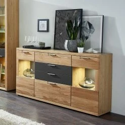 Coupon 🛒 165x94x42 Sideboard Mit Glas & LED - Jalzico ❤️ 8 Coupon 🛒 165x94x42 Sideboard Mit Glas & LED - Jalzico ❤️ -Reanna Shop 165x94x42 sideboard mit glas led in wildeiche dunkelgrau jalzico 02