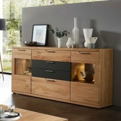 Coupon 🛒 165x94x42 Sideboard Mit Glas & LED - Jalzico ❤️ 9 Coupon 🛒 165x94x42 Sideboard Mit Glas & LED - Jalzico ❤️ -Reanna Shop 165x94x42 sideboard mit glas led in wildeiche dunkelgrau jalzico 03