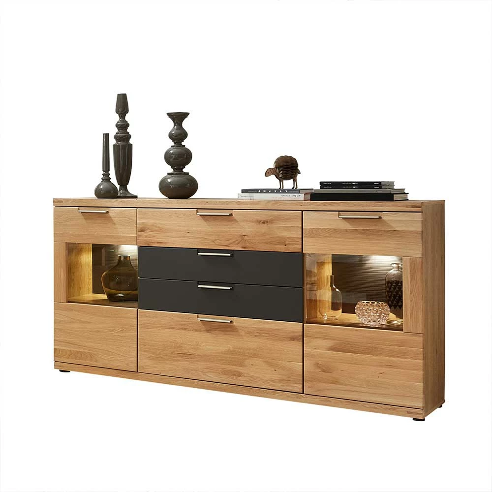 Coupon 🛒 165x94x42 Sideboard Mit Glas & LED - Jalzico ❤️ 1 Coupon 🛒 165x94x42 Sideboard Mit Glas & LED - Jalzico ❤️