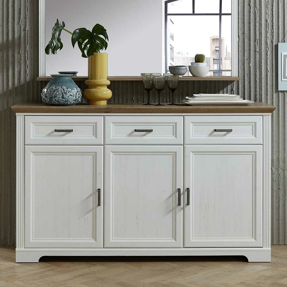 Großhandel 🥰 166x102x48 Landhaus Sideboard Mit Türen - Sinolita ✔️ 2 Großhandel 🥰 166x102x48 Landhaus Sideboard Mit Türen - Sinolita ✔️ – Bild 2