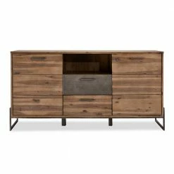 Budget ✔️ 167x87x50 Factory Style Sideboard Aus Akazie - Intinesta ⌛ 8 Budget ✔️ 167x87x50 Factory Style Sideboard Aus Akazie - Intinesta ⌛ -Reanna Shop 167x87x50 factory style sideboard aus akazie massiv stahl intinesta 02