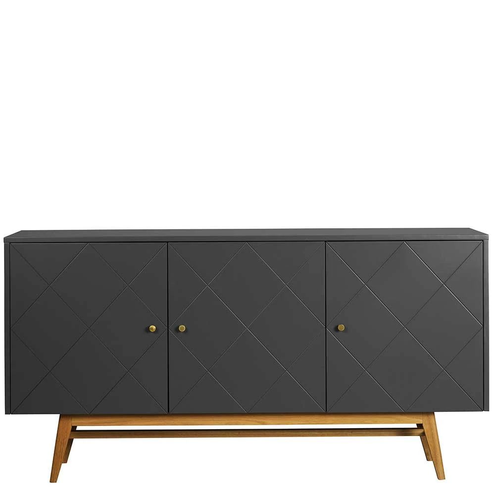 Bester Verkauf 😍 169x87x42 Türen Sideboard In Grau & Eiche - Vinosca 🧨 3 Bester Verkauf 😍 169x87x42 Türen Sideboard In Grau & Eiche - Vinosca 🧨 – Bild 3
