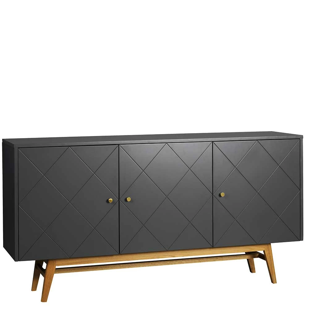 Bester Verkauf 😍 169x87x42 Türen Sideboard In Grau & Eiche - Vinosca 🧨 1 Bester Verkauf 😍 169x87x42 Türen Sideboard In Grau & Eiche - Vinosca 🧨