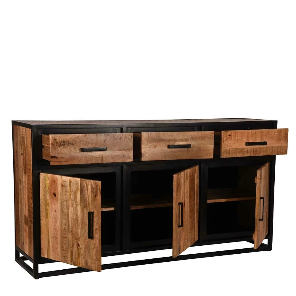 Bestpreis 💯 170x90x45 Industrial Sideboard Mit Bügelgestell Aus Metall - Piatrasun 🤩 3 Bestpreis 💯 170x90x45 Industrial Sideboard Mit Bügelgestell Aus Metall - Piatrasun 🤩 – Bild 3