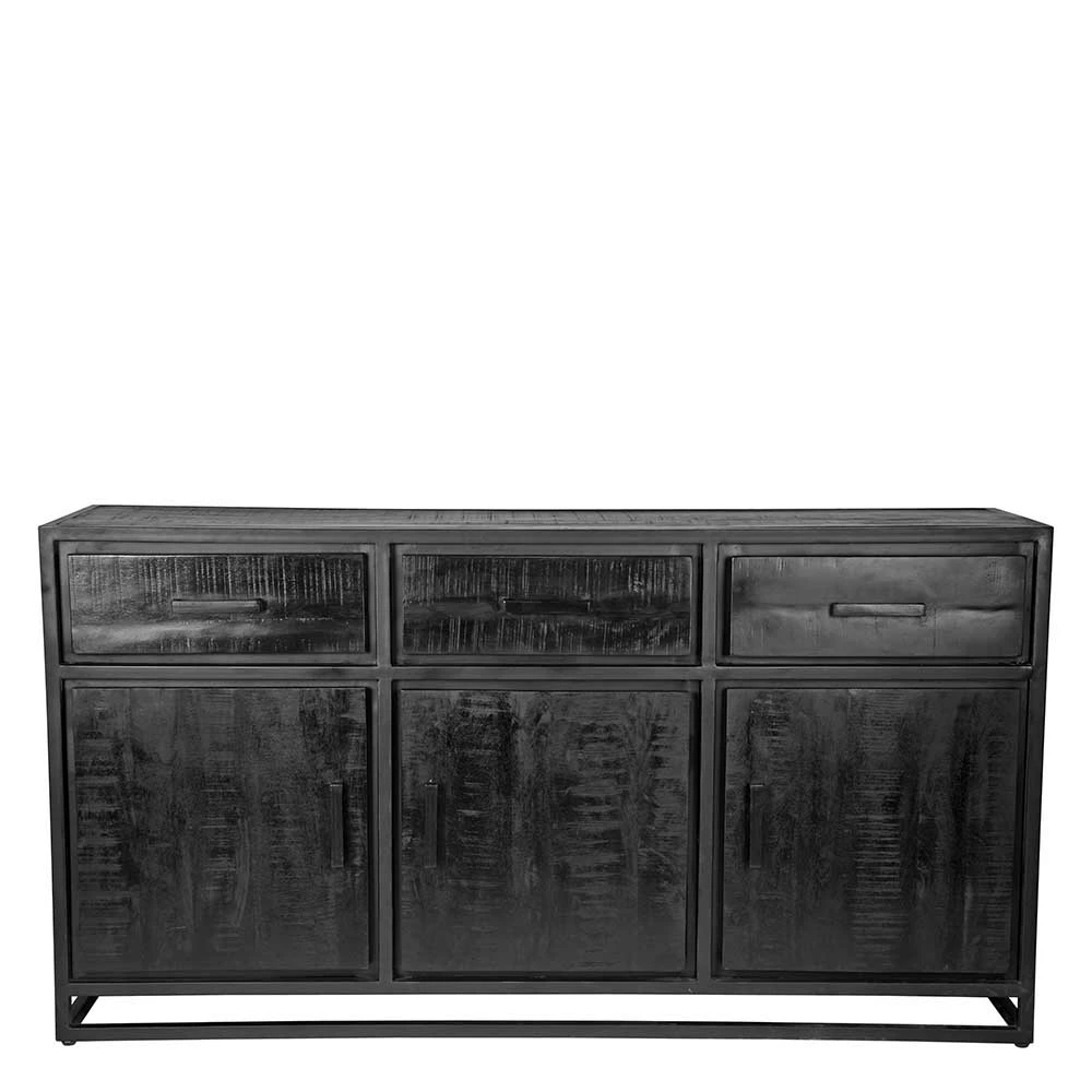Neu ✨ 170x90x45 Industry Sideboard In Schwarz - Esturado 🛒 2 Neu ✨ 170x90x45 Industry Sideboard In Schwarz - Esturado 🛒 – Bild 2