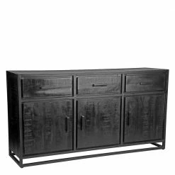 Neu ✨ 170x90x45 Industry Sideboard In Schwarz - Esturado 🛒