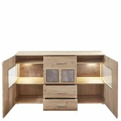 Budget 🧨 170x94x42 Sideboard Mit Glaseinsätzen & LED - Luruzada ❤️ 8 Budget 🧨 170x94x42 Sideboard Mit Glaseinsätzen & LED - Luruzada ❤️ -Reanna Shop 170x94x42 sideboard mit glaseinsaetzen led in wildeiche graubraun luruzada 02