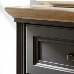 Rabatt 🤩 171x102x48 Landhaus Sideboard In Grau - Thumbs 🎉 -Reanna Shop 171x102x48 landhaus sideboard in grau und eichefarben thumbs 05