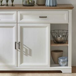 Coupon 💯 171x102x48 Sideboard In Weiß & Eiche - Sinolita 🔥 8 Coupon 💯 171x102x48 Sideboard In Weiß & Eiche - Sinolita 🔥 -Reanna Shop 171x102x48 sideboard in weiss eiche mit regal faechern sinolita 02