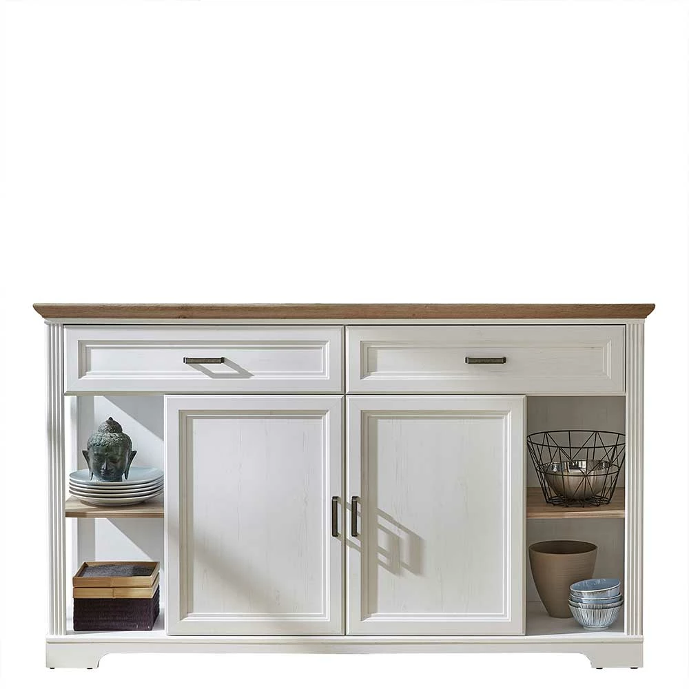 Coupon 💯 171x102x48 Sideboard In Weiß & Eiche - Sinolita 🔥 1 Coupon 💯 171x102x48 Sideboard In Weiß & Eiche - Sinolita 🔥