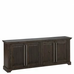 Schlussverkauf ❤️ 171x70x39 4-türiges Sideboard In Kiefer Dunkel - Syvila 👍