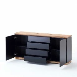 Coupon ✨ 172x81x40 Hochglanz Kommode In Schwarz - Ercurs I 🛒 8 Coupon ✨ 172x81x40 Hochglanz Kommode In Schwarz - Ercurs I 🛒 -Reanna Shop 172x81x40 hochglanz kommode in schwarz asteiche massivholz ercurs i 02