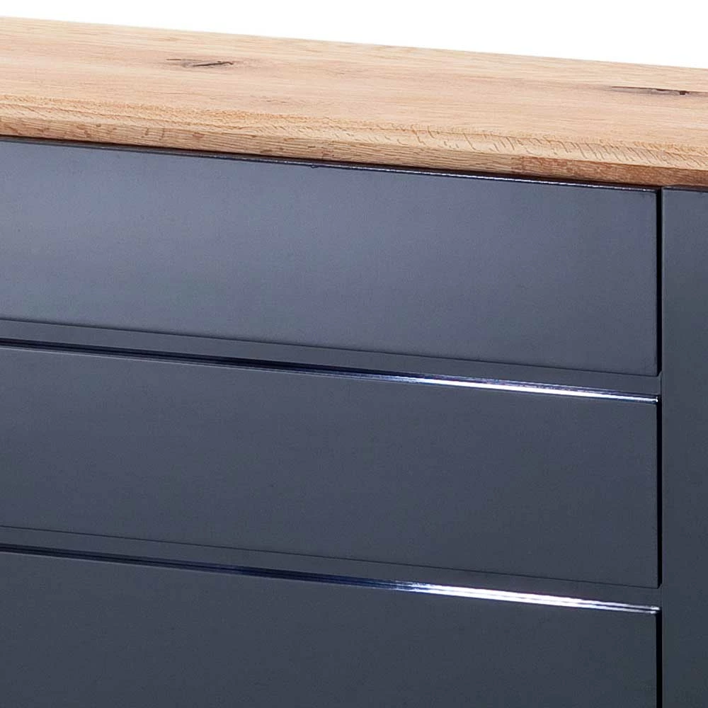 Coupon ✨ 172x81x40 Hochglanz Kommode In Schwarz - Ercurs I 🛒 6 Coupon ✨ 172x81x40 Hochglanz Kommode In Schwarz - Ercurs I 🛒 – Bild 6