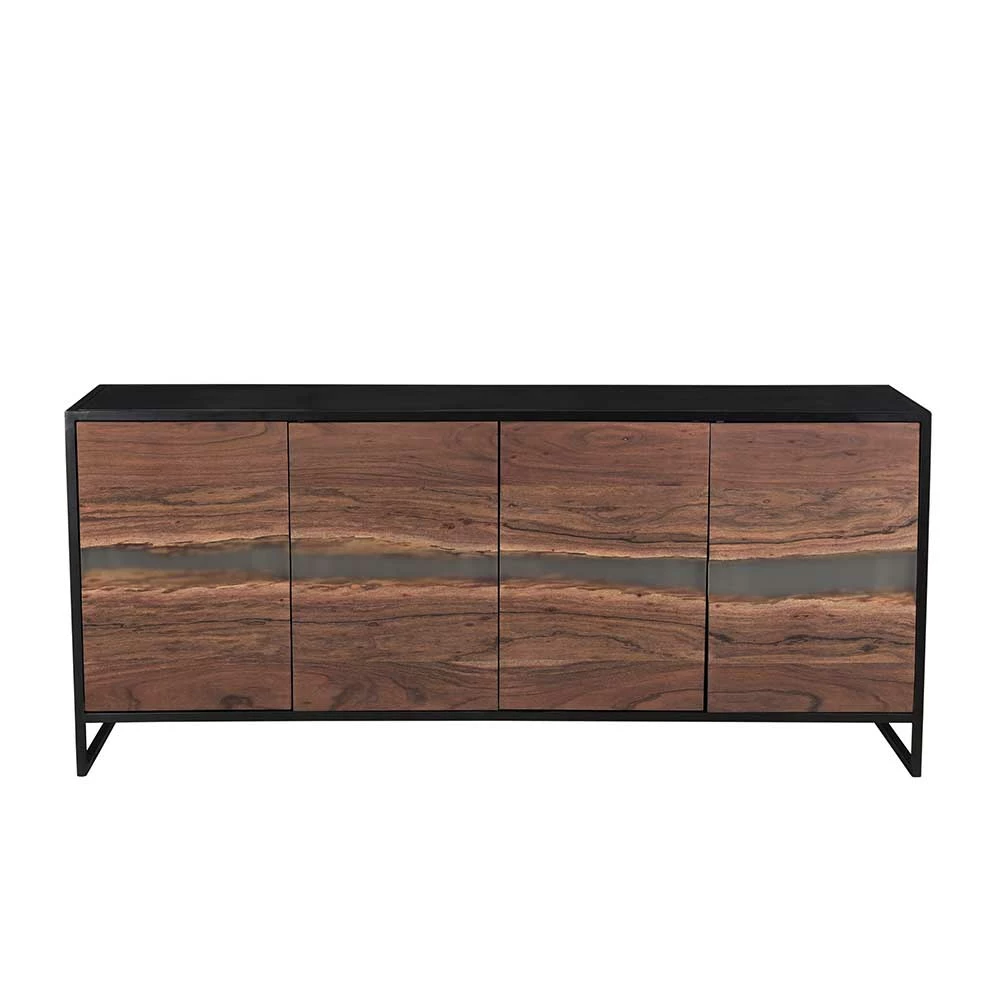 Rabatt 🔔 175x76x46 Sideboard In Akazie & Schwarz - Tyziona 🥰 2 Rabatt 🔔 175x76x46 Sideboard In Akazie & Schwarz - Tyziona 🥰 – Bild 2