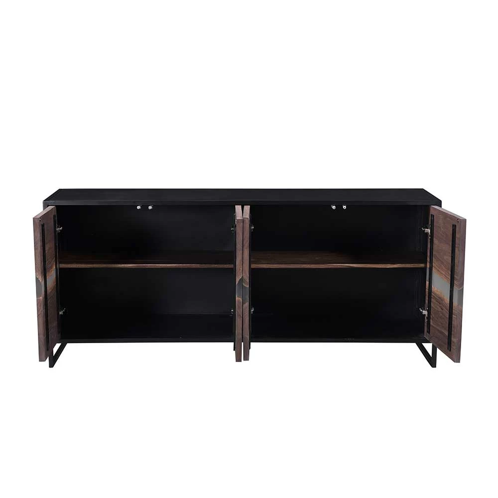 Rabatt 🔔 175x76x46 Sideboard In Akazie & Schwarz - Tyziona 🥰 4 Rabatt 🔔 175x76x46 Sideboard In Akazie & Schwarz - Tyziona 🥰 – Bild 4