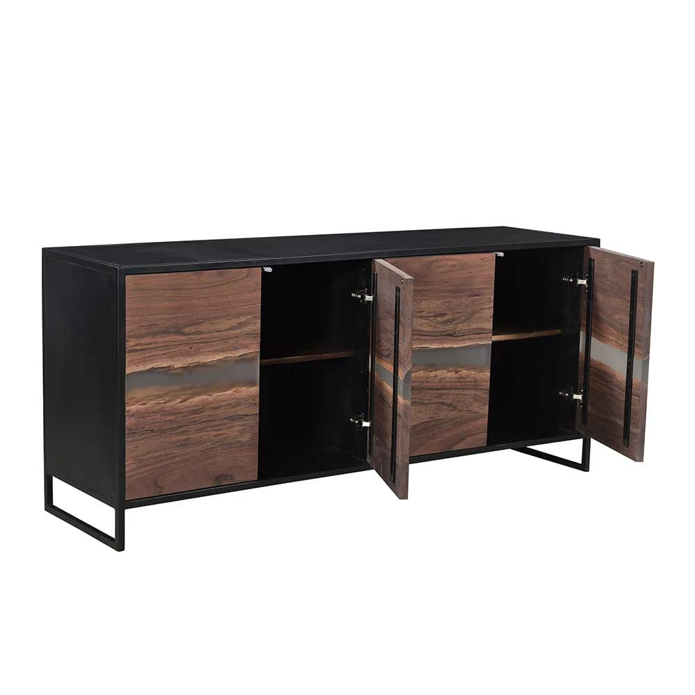 Rabatt 🔔 175x76x46 Sideboard In Akazie & Schwarz - Tyziona 🥰 5 Rabatt 🔔 175x76x46 Sideboard In Akazie & Schwarz - Tyziona 🥰 – Bild 5
