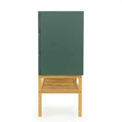 Rabatt 🎉 176x100x43 Sideboard In Dunkelgrün & Eiche - Icoleran 🔔 -Reanna Shop 176x100x43 sideboard in dunkelgruen eiche mit viel stauraum icoleran 05