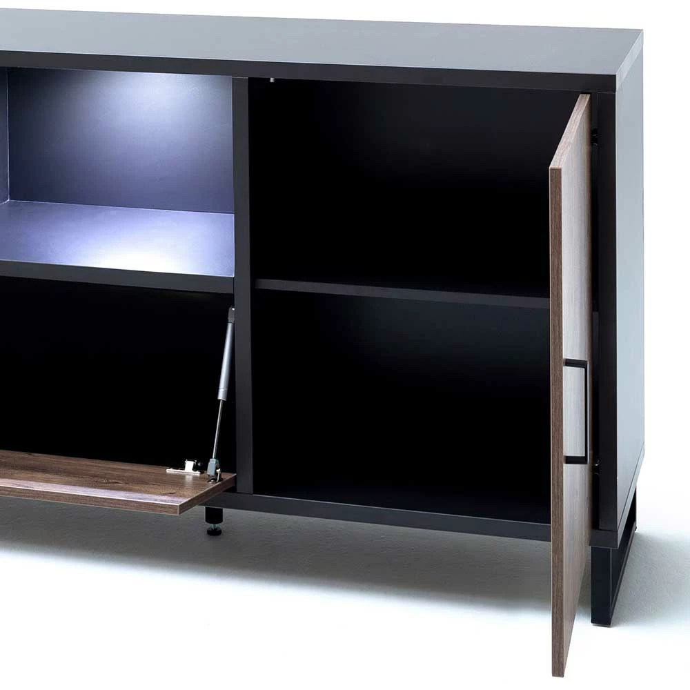 Aktion 😍 177x86x45 Design Sideboard In Eiche Dunkel Dekor - Emjedov 🔔 6 Aktion 😍 177x86x45 Design Sideboard In Eiche Dunkel Dekor - Emjedov 🔔 – Bild 6