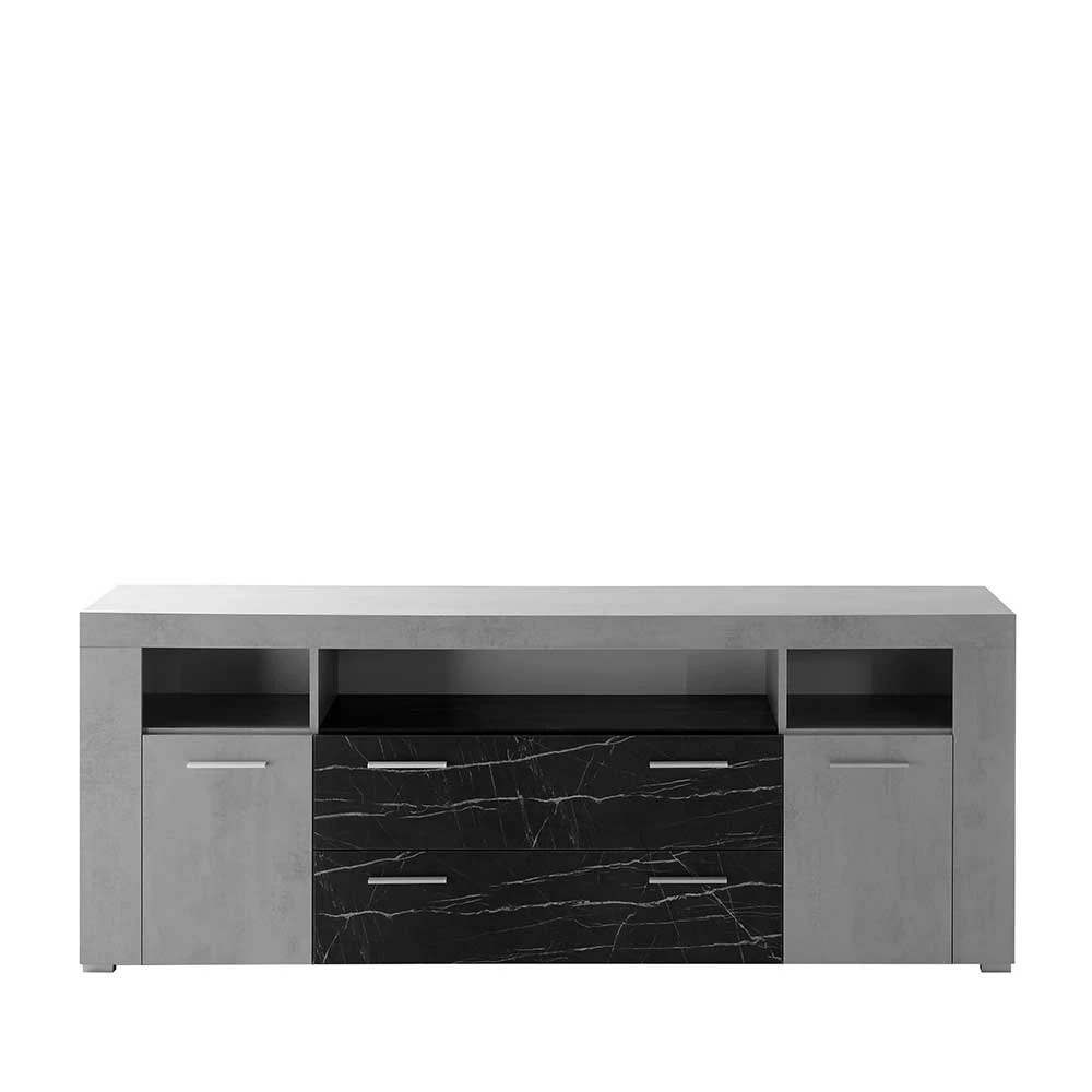 Bestpreis ⌛ 180x70x40 Betonoptik Sideboard Mit Metallgriffen - Evelba 🧨 3 Bestpreis ⌛ 180x70x40 Betonoptik Sideboard Mit Metallgriffen - Evelba 🧨 – Bild 3
