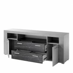 Bestpreis ⌛ 180x70x40 Betonoptik Sideboard Mit Metallgriffen - Evelba 🧨 9 Bestpreis ⌛ 180x70x40 Betonoptik Sideboard Mit Metallgriffen - Evelba 🧨 -Reanna Shop 180x70x40 betonoptik sideboard mit metallgriffen in modernem design evelba 03