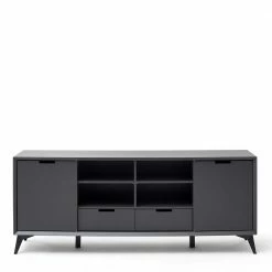 Am billigsten ⭐ 180x73x40 Design Sideboard In Grau & Weiß - Vadids ⭐ 10 Am billigsten ⭐ 180x73x40 Design Sideboard In Grau & Weiß - Vadids ⭐ -Reanna Shop 180x73x40 design sideboard in grau weiss mit sechs schubladen zwei tueren vadids 04